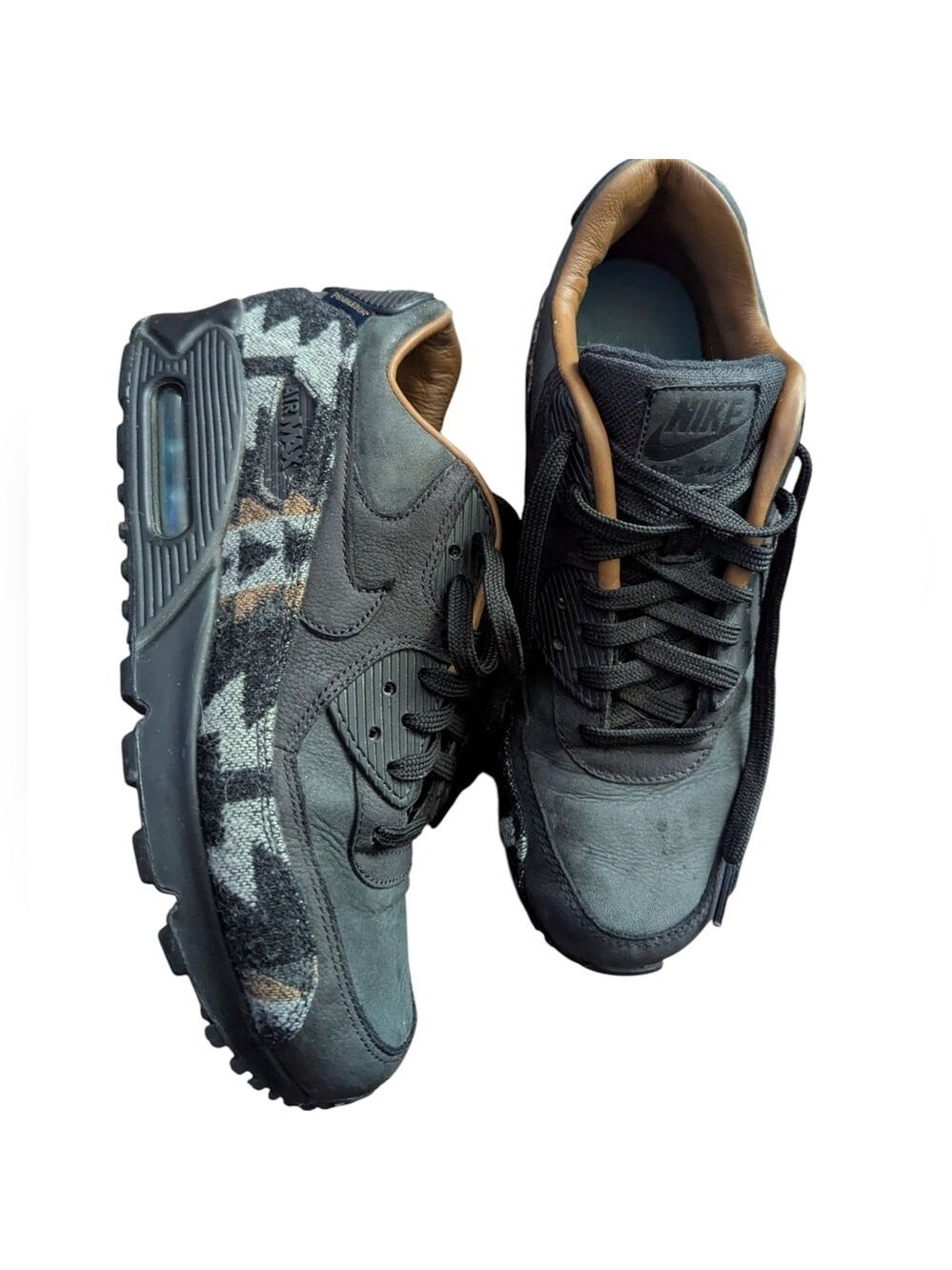 Nike Air Max 1 QS Pendleton 825512-004 Black Ale Brown Womm Size 8 Rare
